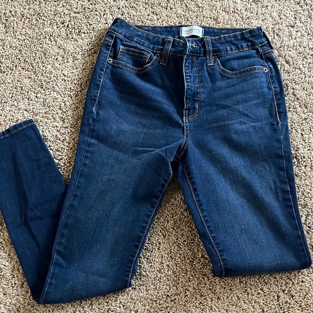 Crown and Ivy High-rise Skinny Jeans